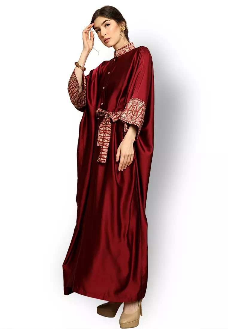 Kanzi Exclusive Long Sleeve Songket Kaftan