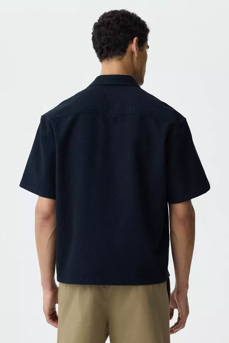 Relaxed Fit Linen-blend shirt