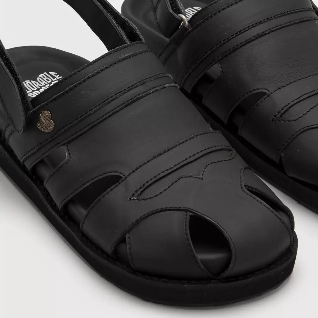 Bercka Sandals Genuine Leather Black
