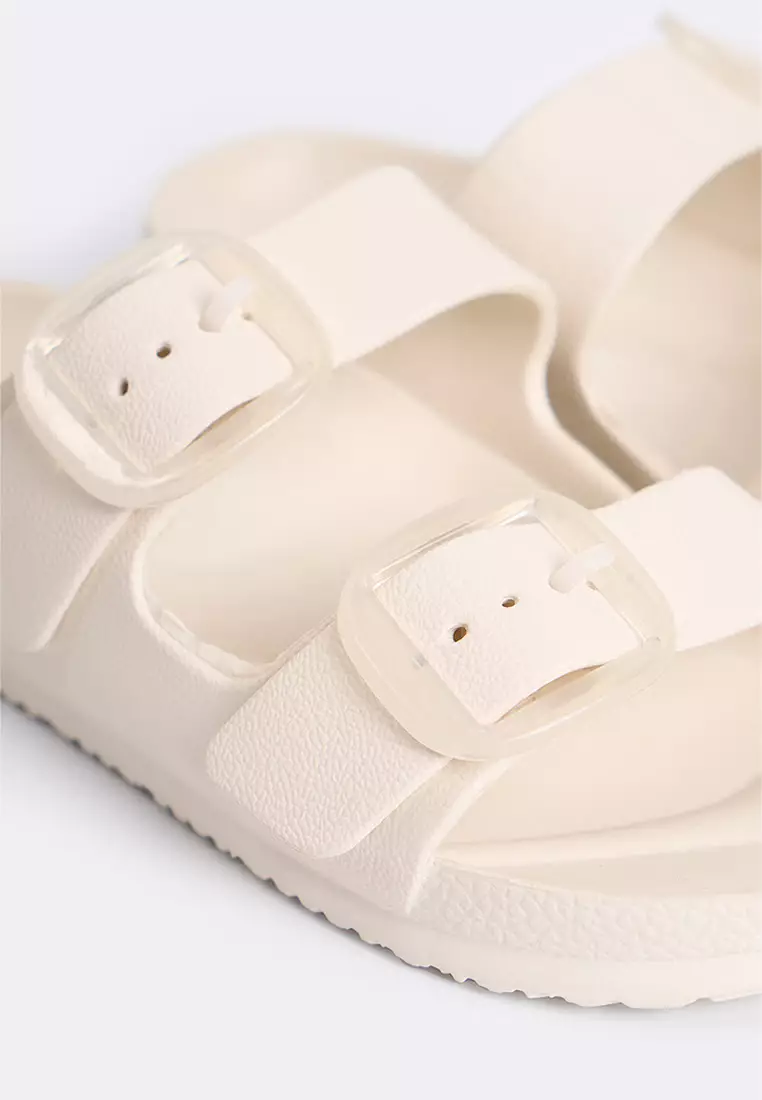 Women's Two Band Rubber Slides