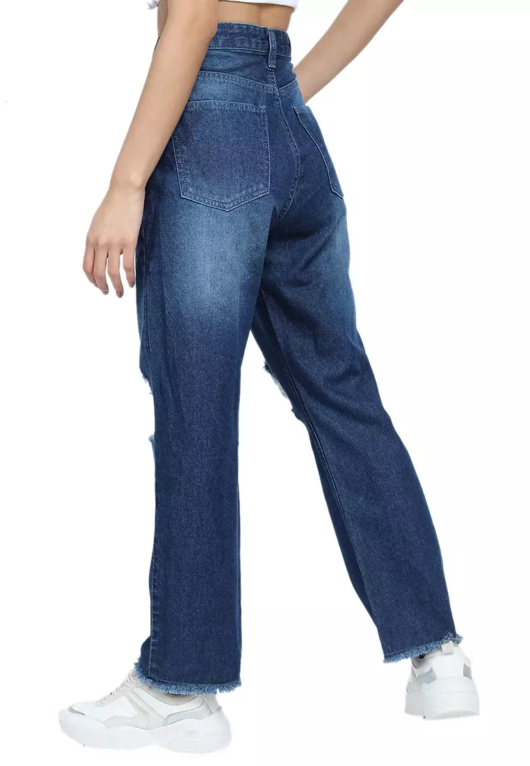 Buy TOKYO TALKIES URBAN Blue Straight Fit Jeans 2025 Online