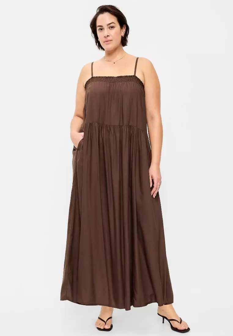Airy Smocked Maxi Dress