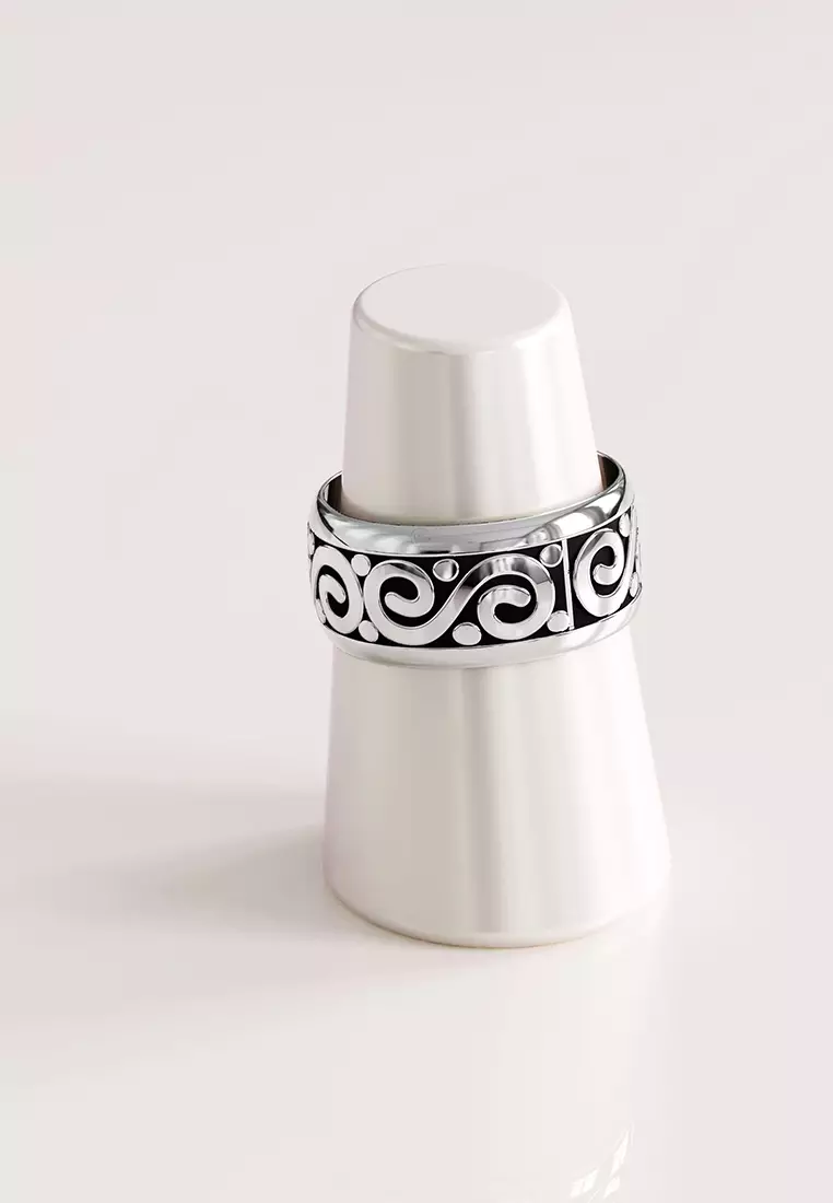 Solid 925 Sterling Silver Antique Celtic Filigree Ring