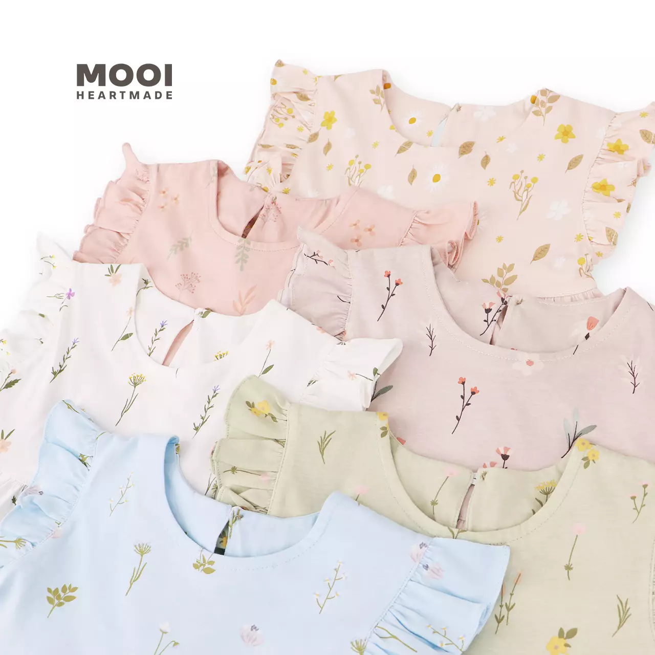 Mooi Dress Anak Perempuan Emily Ruffle Dress V1 - Latte