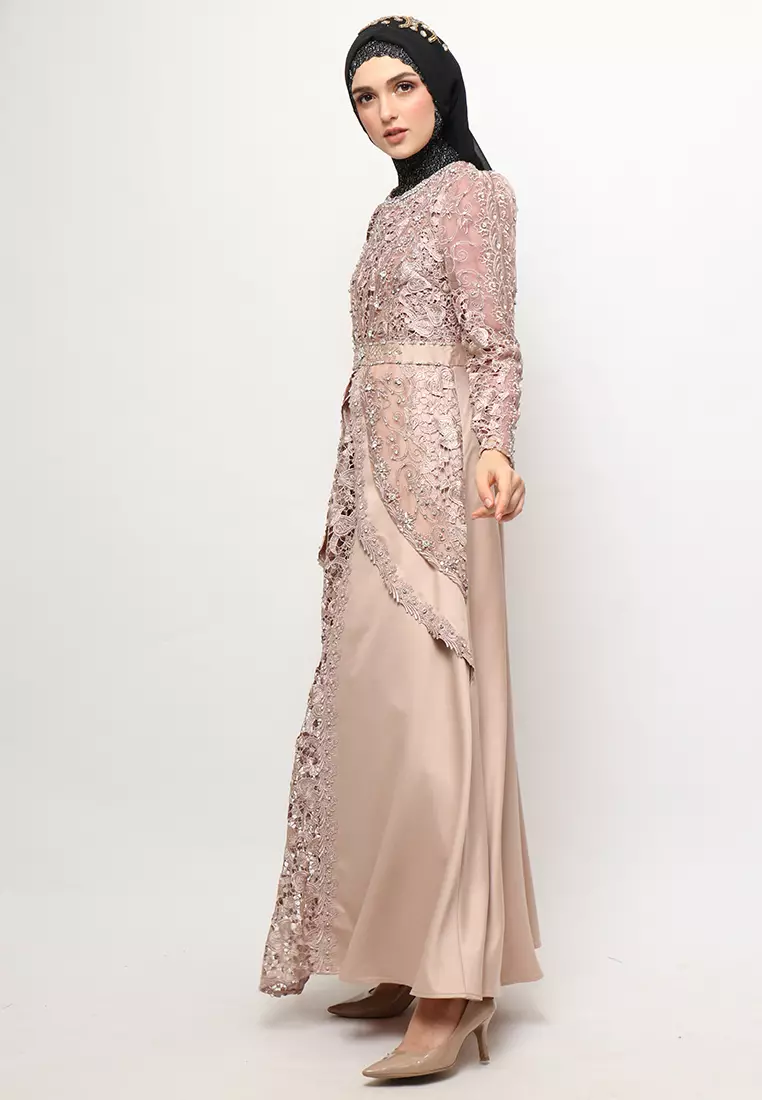Bibiq Gamis Brokat Satin