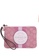 Coach white Coach Boxed Dempsey Corner Zip Wristlet In Signature Jacquard With Coach Patch And Stripe - Pink/White 86C50AC87B52A9GS_1