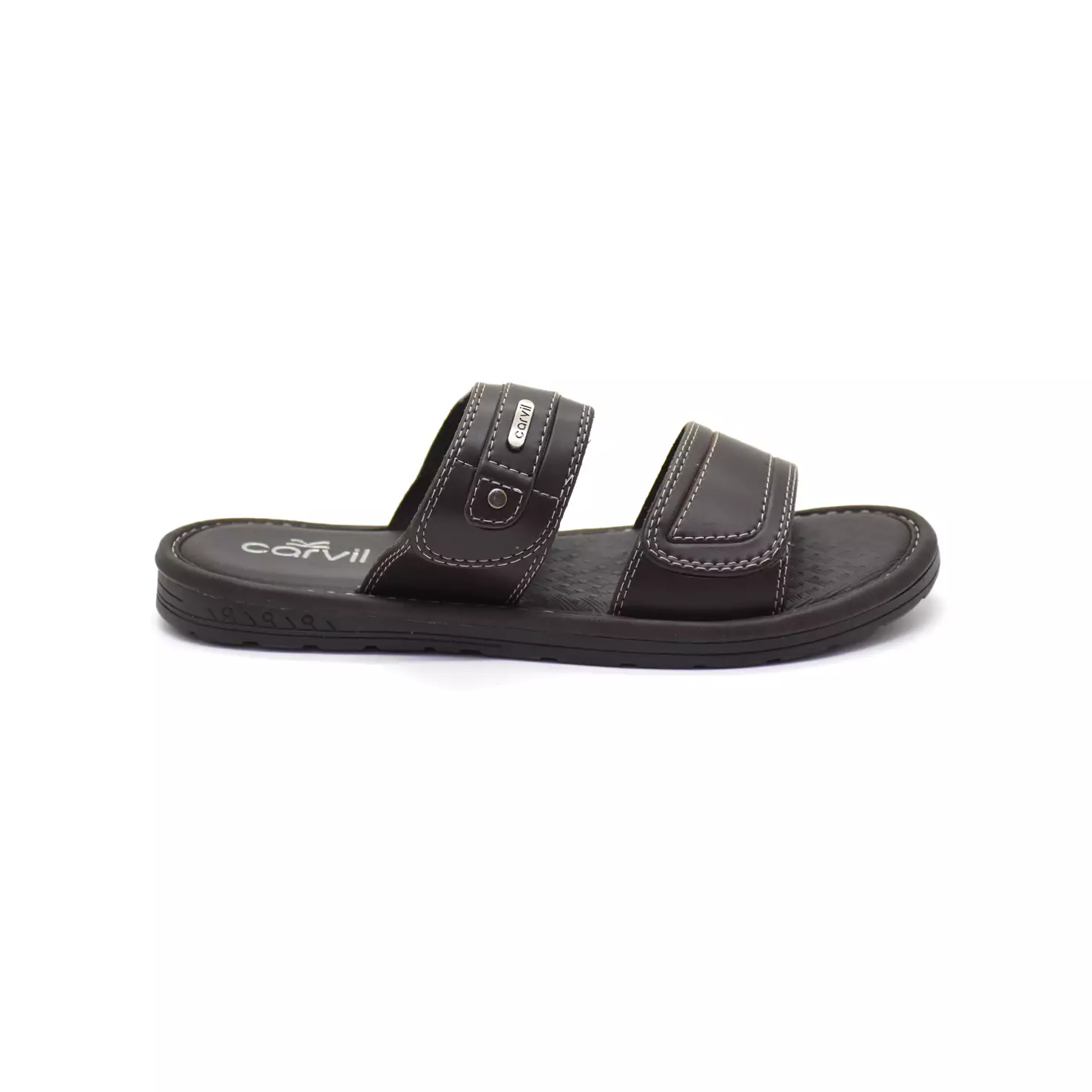 Carvil Sandal Pria Santoz 02-M Dark Brown