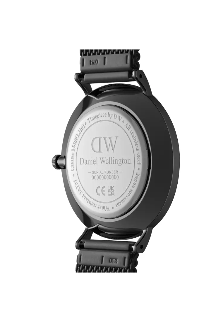 Classic Multi-Eye 40mm Ashfield Onyx Black Dial - Multi Eye Watch for men - Stainless Steel Strap Watch - Fashion Watch - DW Official - Authentic