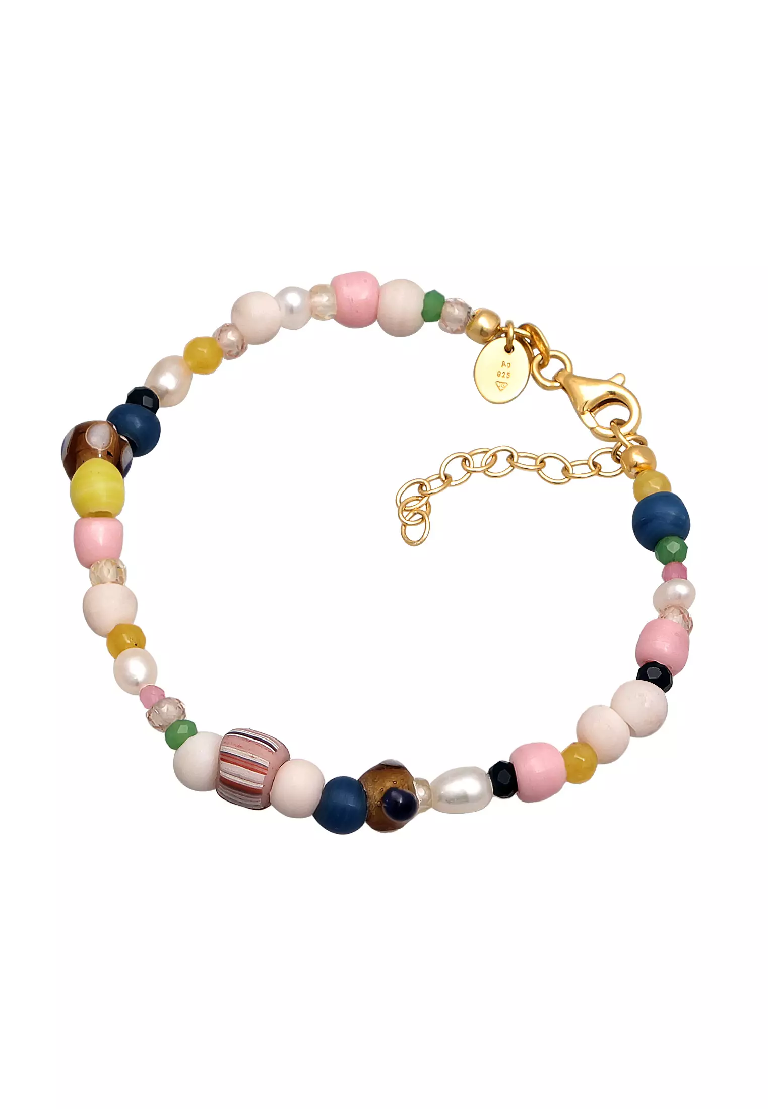 Bracelet Glass Pearls Gemstones Summer Freshwater Cultured Pearl