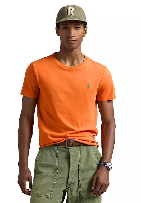 Custom Slim Fit Jersey Crewneck T-Shirt