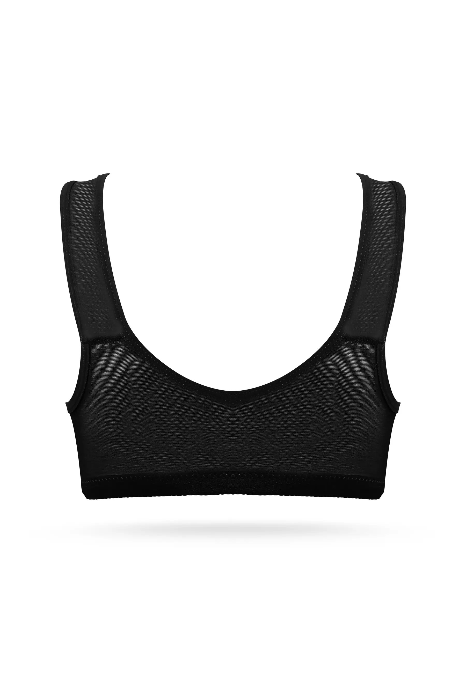 WIMIU BH Bra Wanita Kait Kancing Depan BH Tanpa Kawat Tanpa Busa Motif Bunga Brokat Wireless Bra 100218