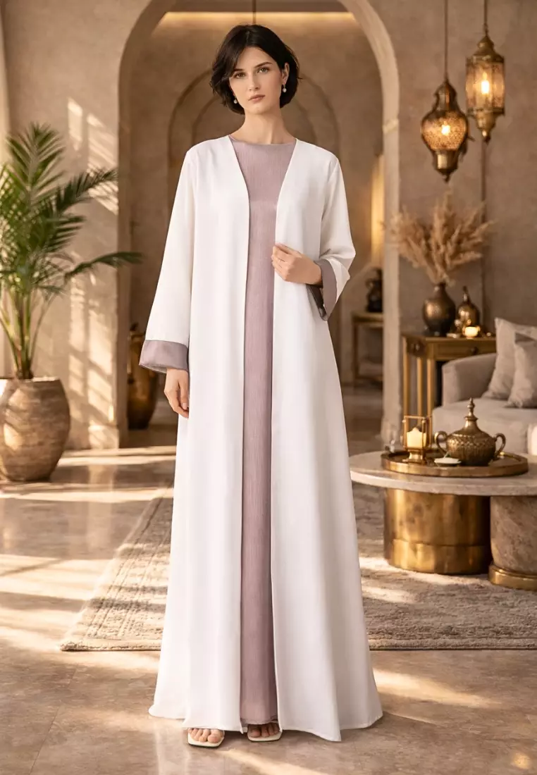 Fasha Open Abaya Set