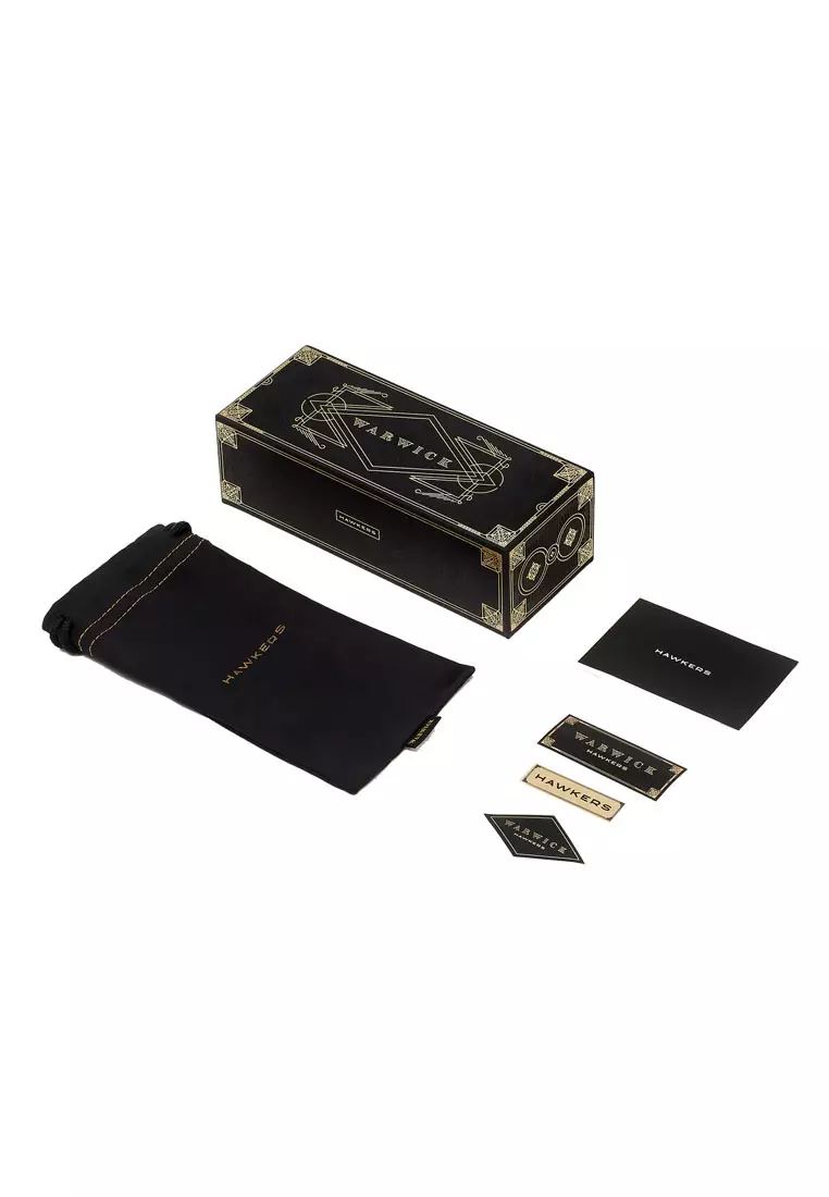 HAWKERS Black Chrome WARWICK Sunglasses for Men and Women. UV400 Protection. Official Product Designed in Spain