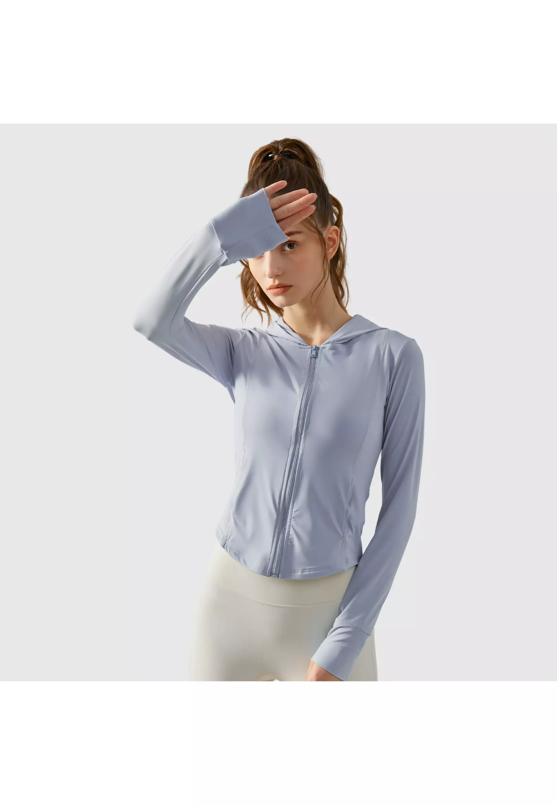 YouHave ( You’ve ) Jaket Olahraga Anti UV Pelindung Matahari UV Protection UPF50+ Breathable Outdoor Baju Gym Wanita Atasan Olahraga Wanita Resleting Lengan Panjang Jaket Y00007