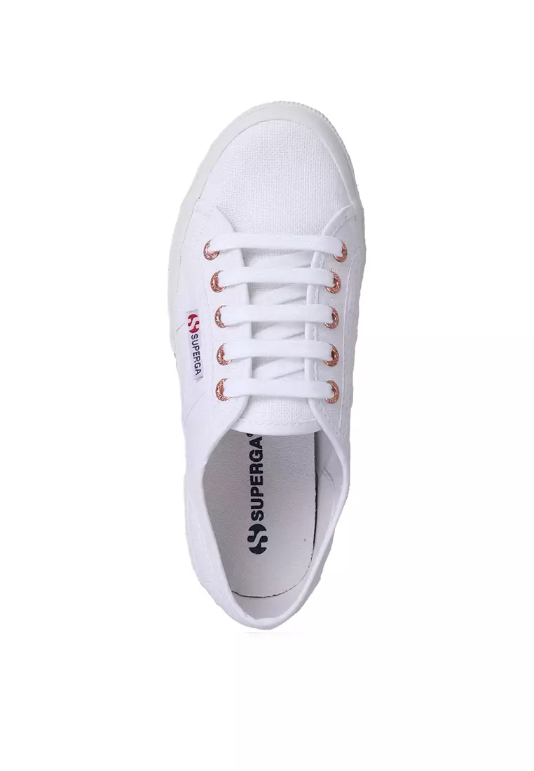 Superga classic hotsell white rose gold