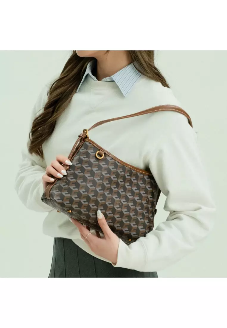 Nico Shoulder Bag Walnut Brown