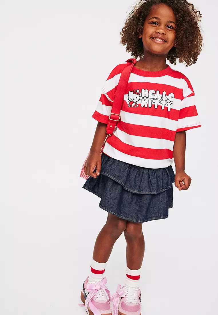 License Drop Shoulder Short Sleeves Tee