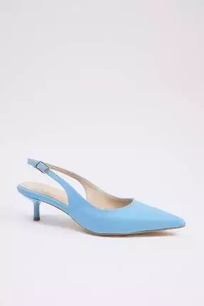 Baby Blue Patent Leather Pointed Toe Kitten Heels Women's Classic Heeled  Shoes Takss25To00005