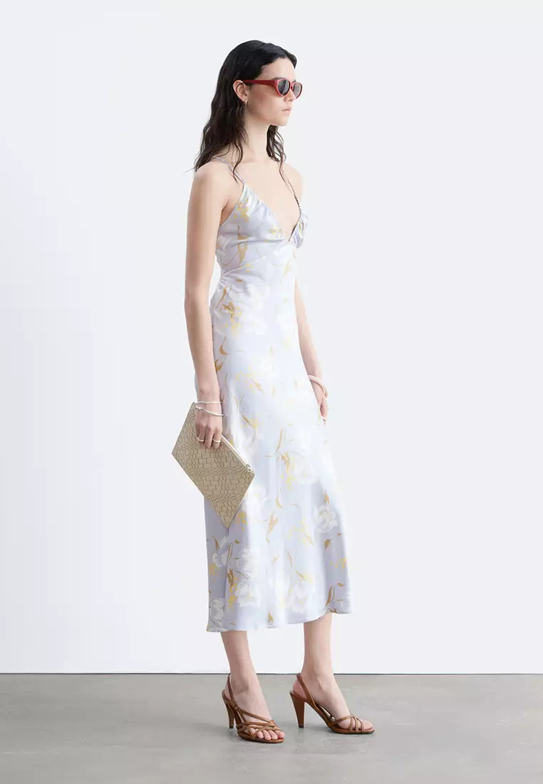 Satin Slip Midi Dress