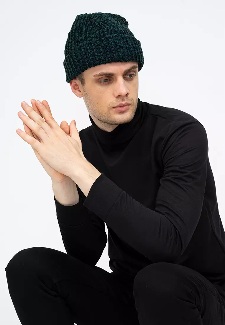 Topi Kupluk Rajut Beanie Hat Polos Topi Gunung hijau dusty