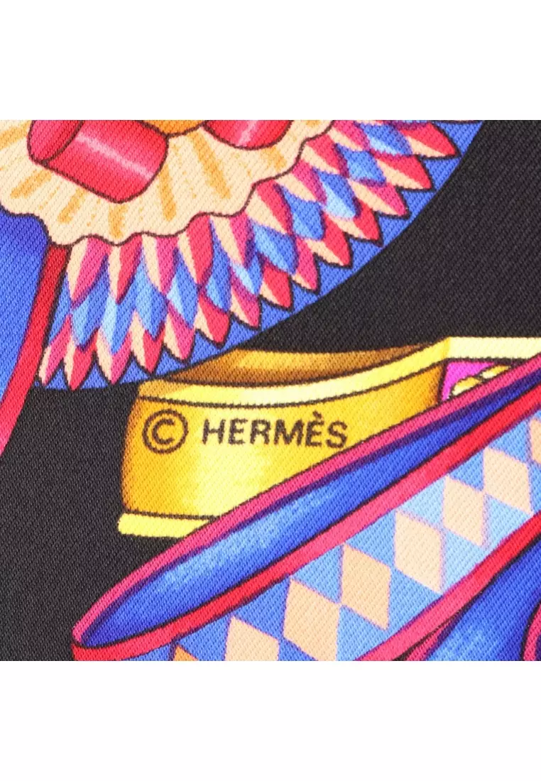 Buy Hermès Pre-Loved Hermès carres 90 LES RUBANS DU CHEVAL scarf