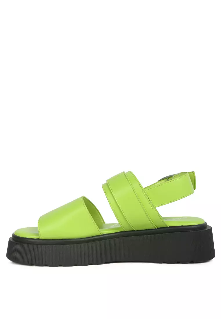 Buy London Rag Green Pin Buckle Platform Sandals 2024 Online | ZALORA ...