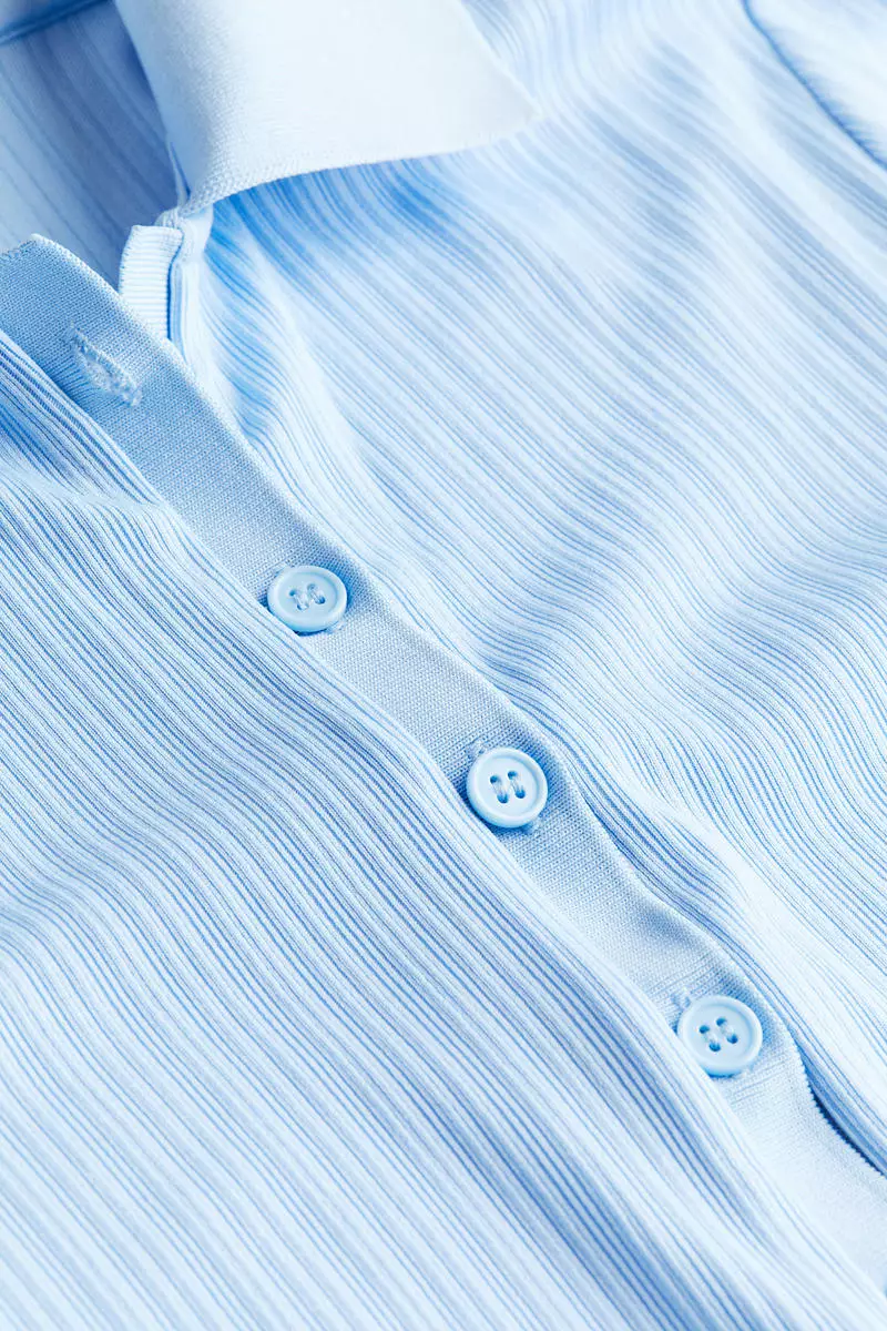 Collared jersey dress