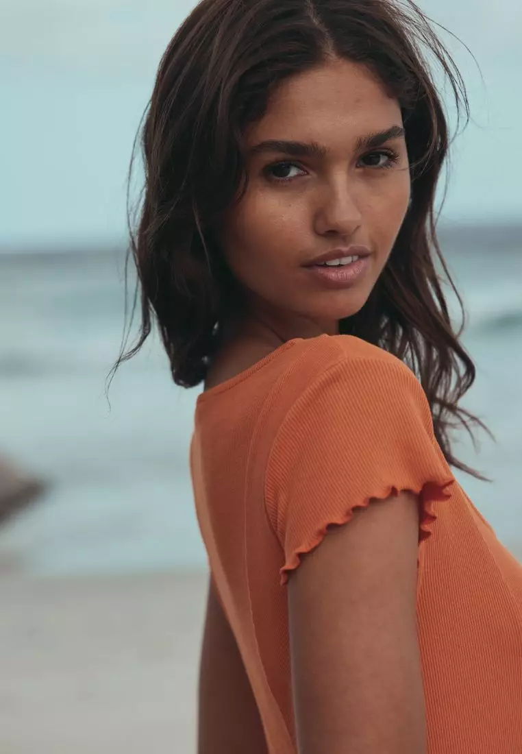 Short Sleeve Jersey Button Through Maxi Dress