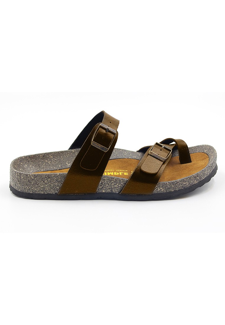 Dublin - Camel Leather Sandals & Flip Flops & Slipper