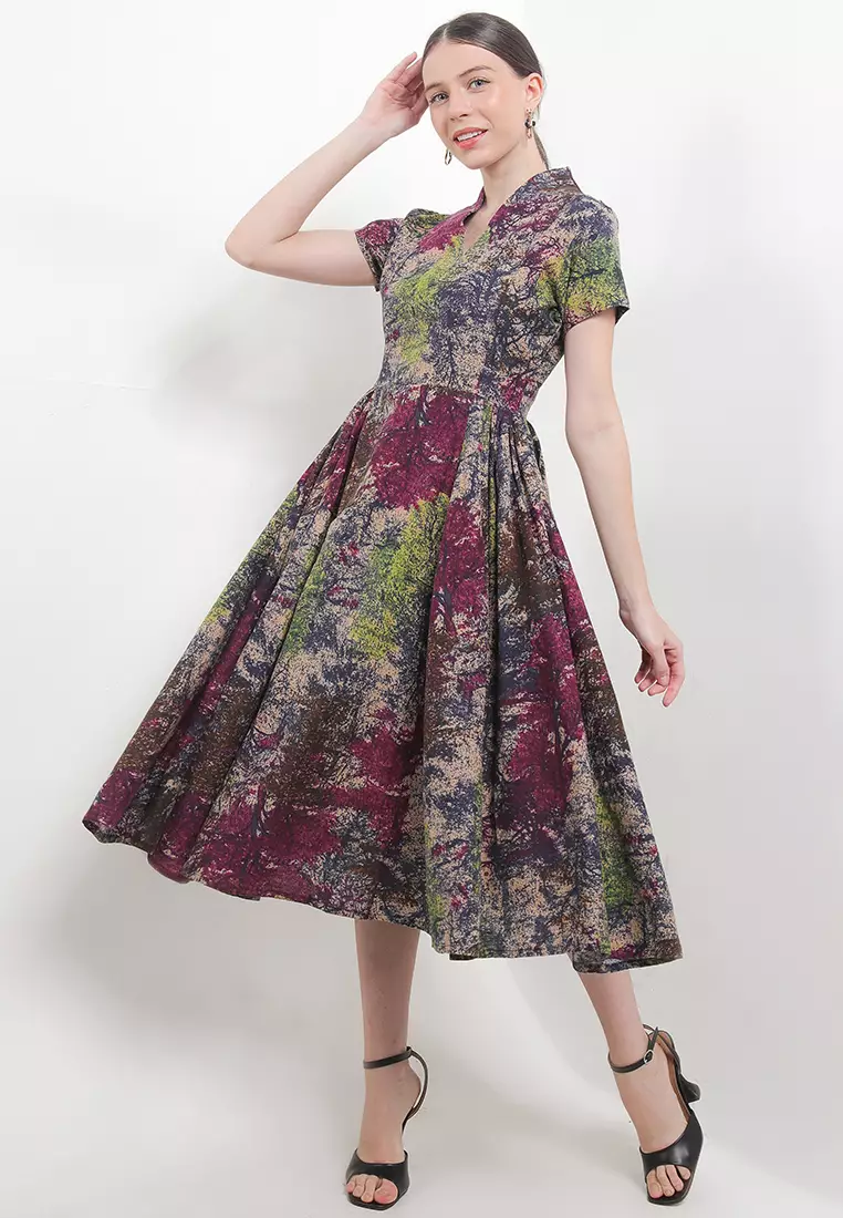 Dress Classic Cloq 50's Swan-necked CAP-Slv+lining