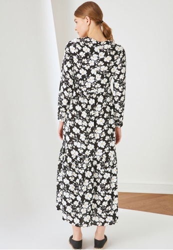 synet landmænd kløft Trendyol Black Floral Maxi Dress 2021 | Buy Trendyol Online | ZALORA Hong  Kong