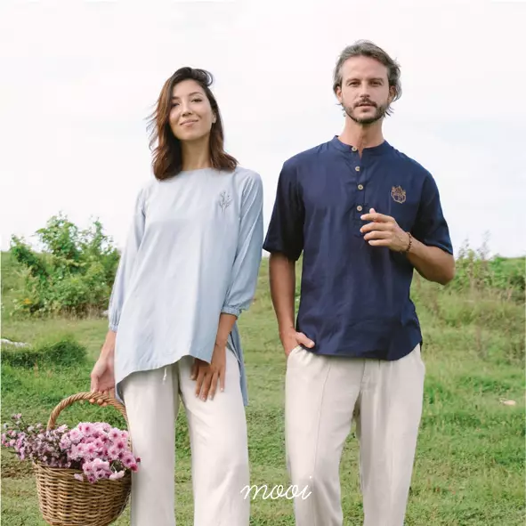 Mooi Tunik Wanita Atasan Wanita Mecca Tunik - Dusty Pink