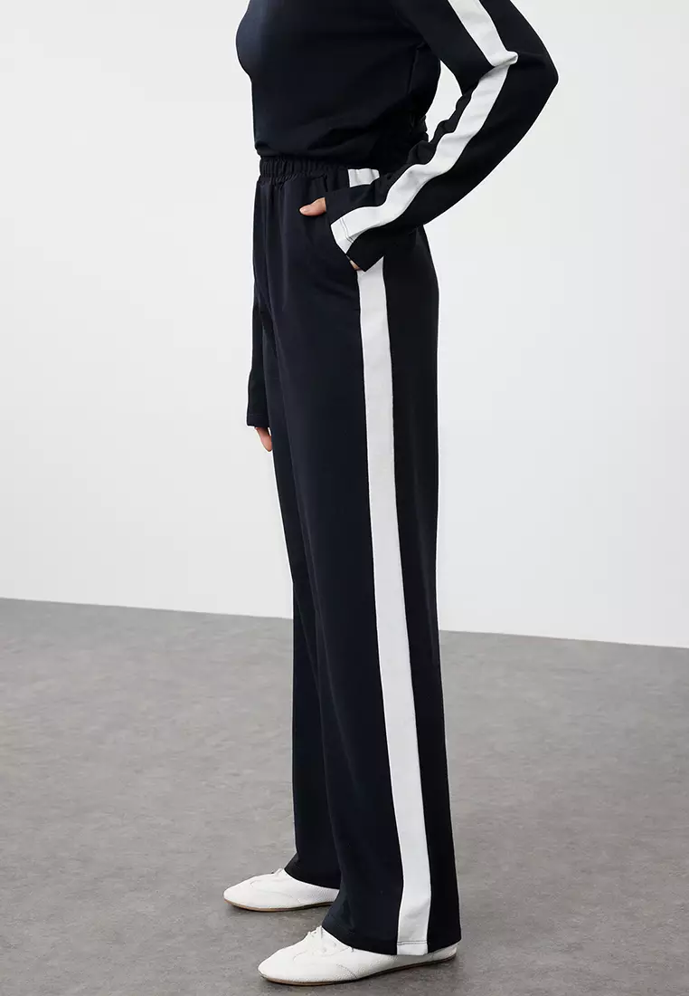 Contrast Panelled Tracksuit Set