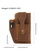 Twenty Eight Shoes brown Handmade Leather Waist Pouch QYE6543 30E0BAC21FC575GS_7