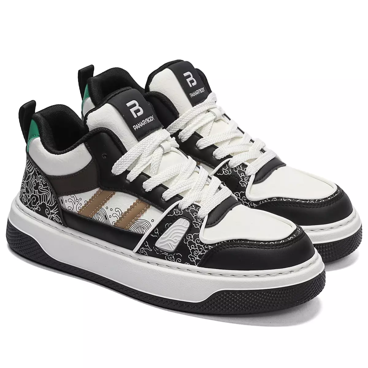 LURAD Sepatu Sneakers Cowok Motif Batik Unik Pria QNK8011