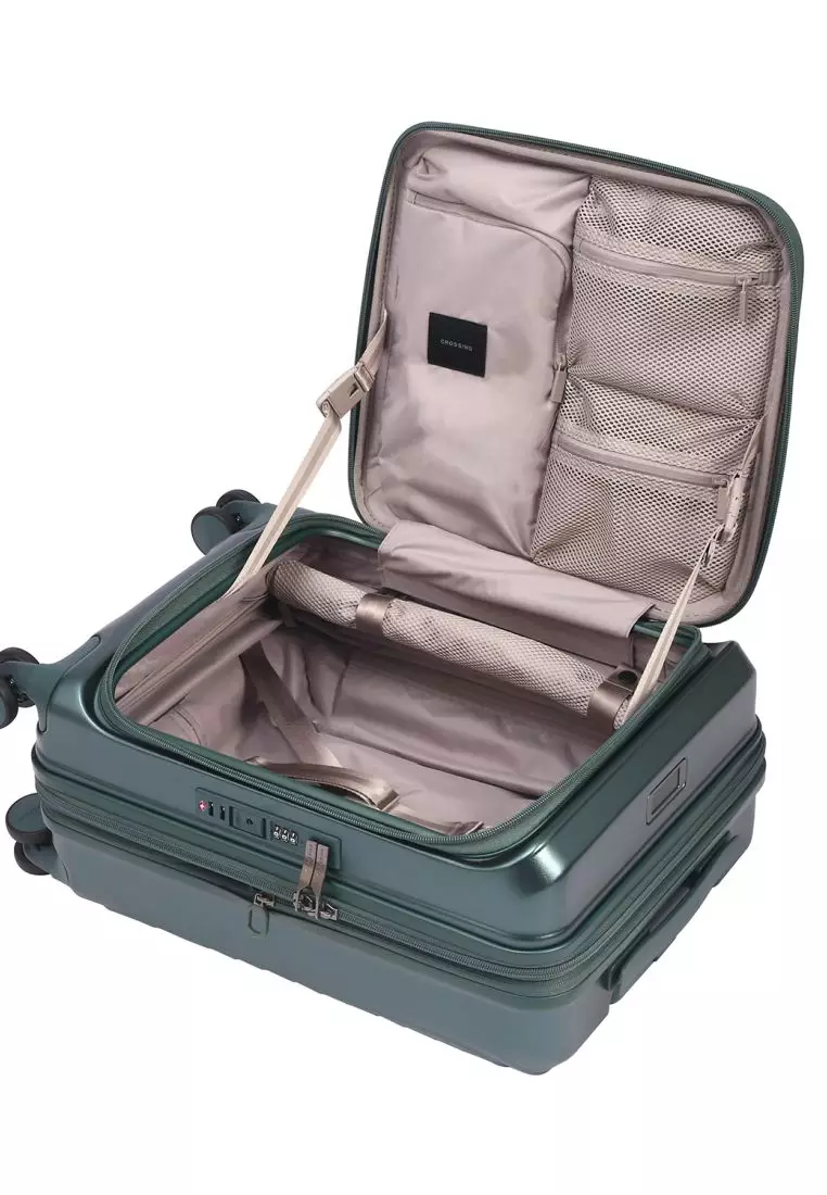 CROSSING INVI 20" Carry On Expandable Luggage With Front & Middle Access V3 - Squash