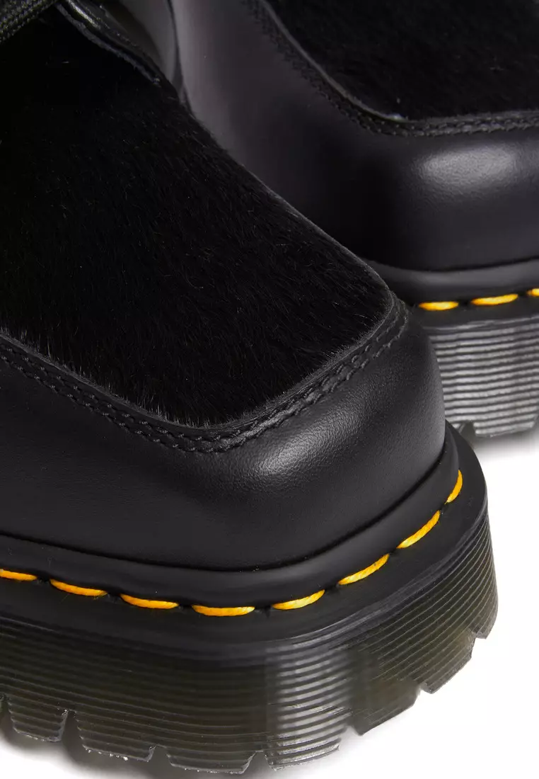 5-EYE BEX SQUARE TOE HAIR-ON & LEATHER SHOES