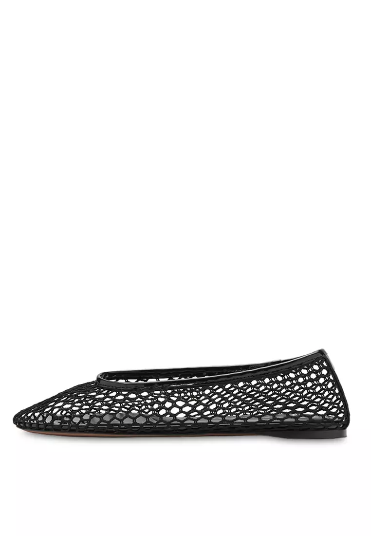 Discount on Mango  shoes - SKU: Mesh Ballerinas