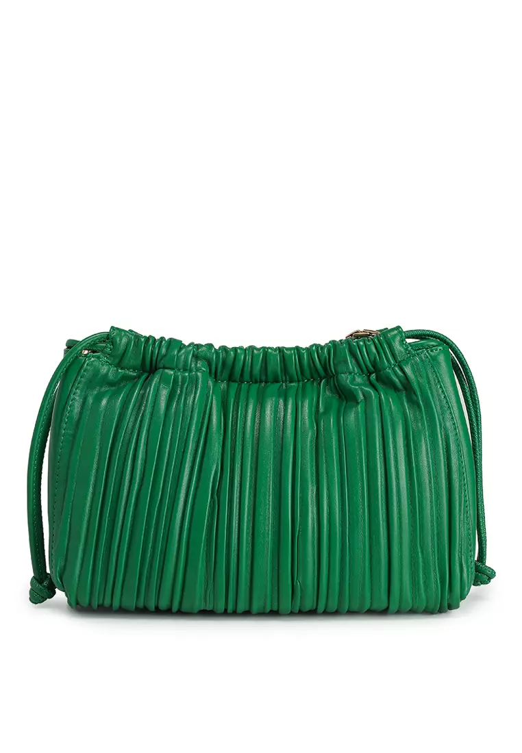 Plisse Drawstring Crossbody Bag - Calvin Klein Accessories