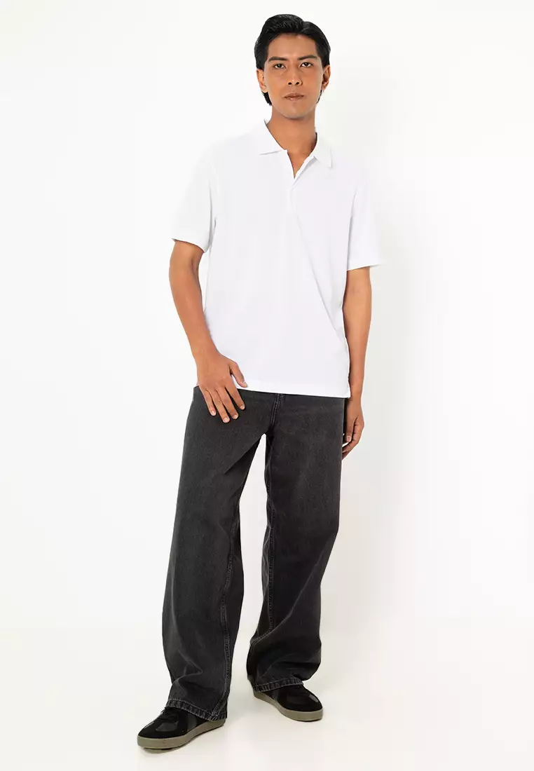 Stripe Jacquard Polo Shirt - Calvin Klein