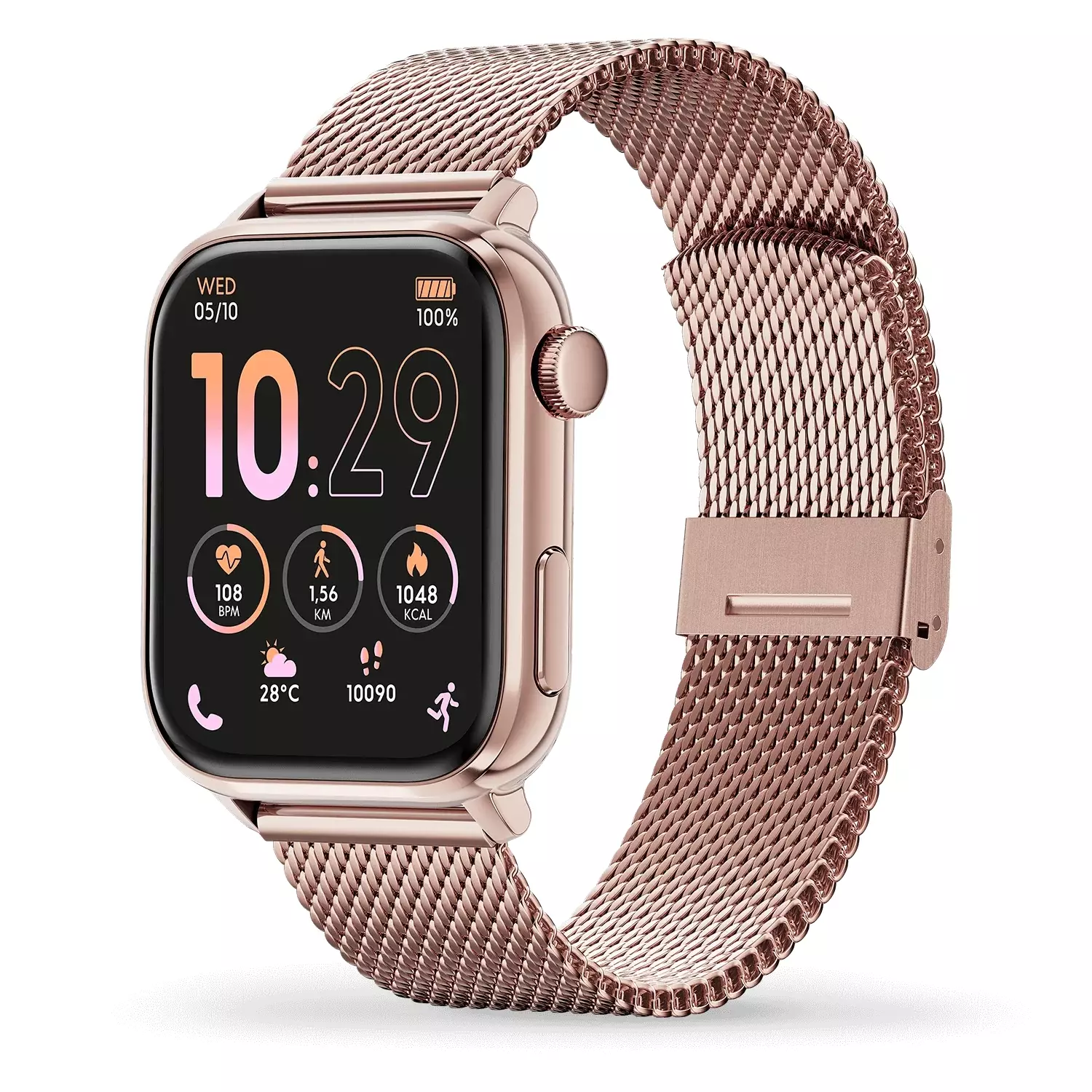 ICE Smart Watch 3.0 rectangular AMOLED 1.78 - Rose-Gold Milanese 38x44mm [024304]