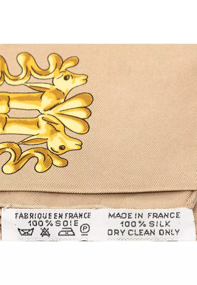 Hermès Pre-Loved Hermès Les Cavaliers D Or Silk Scarf 90 2026