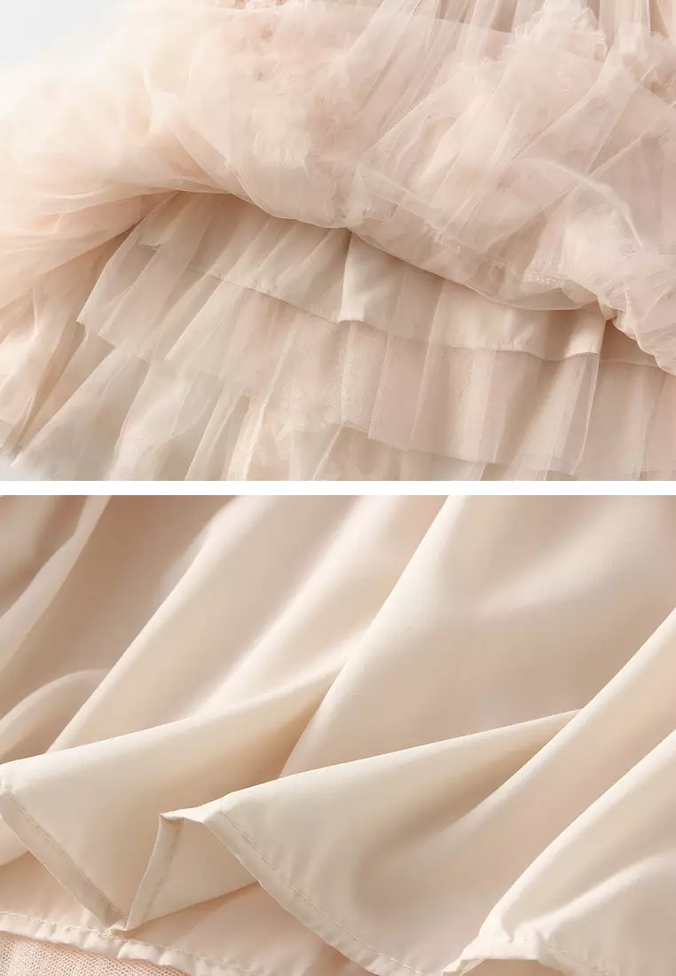 Multi-tiered Tulle Tiered Skirt AF1298