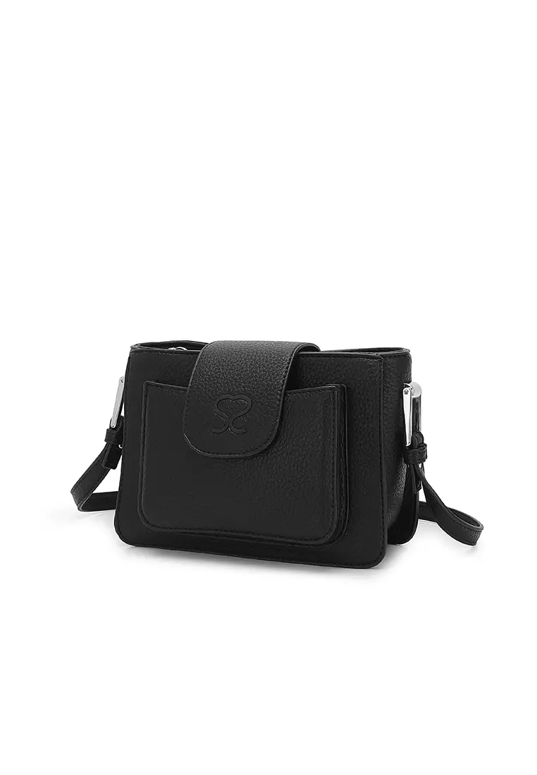 Women's Sling Bag / Crossbody Bag / Shoulder Bag (Tas Selempang Wanita / Tas Bahu Wanita) - Hitam