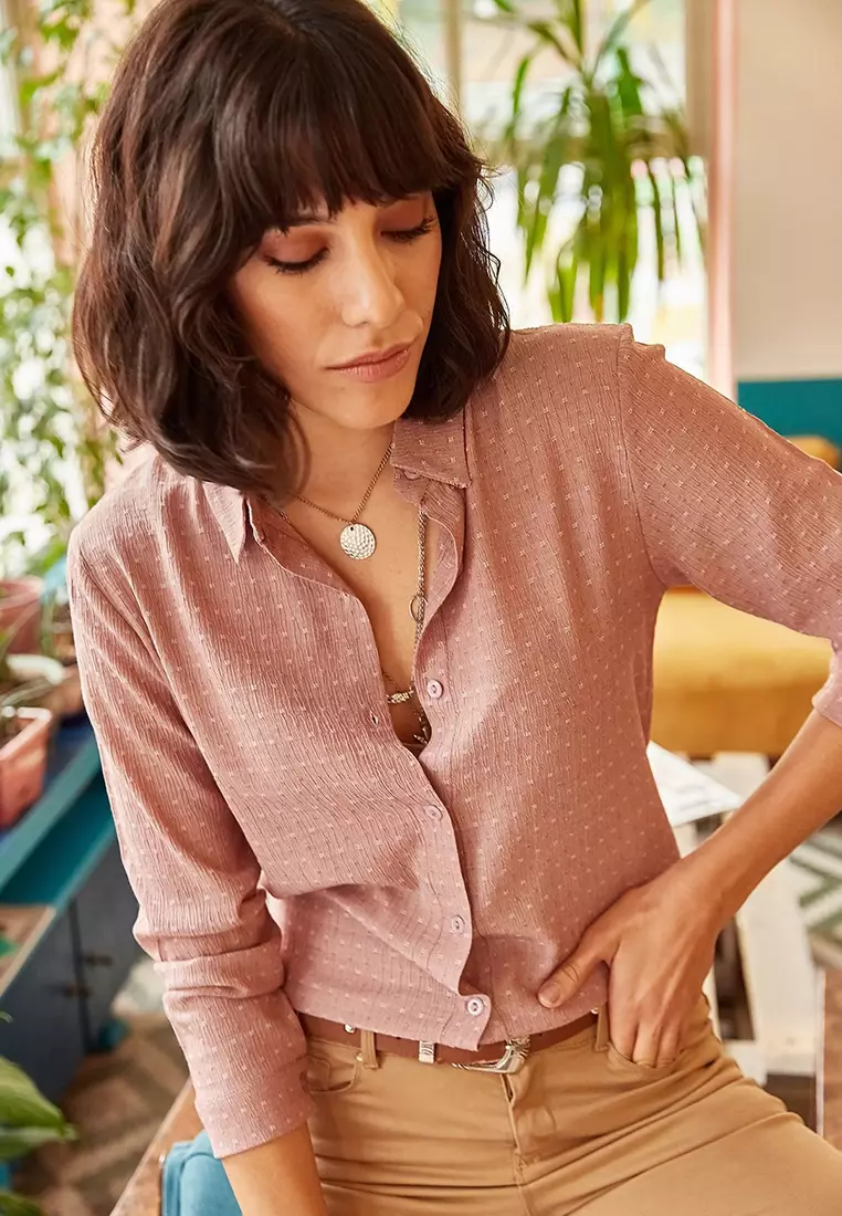 Collared Long Sleeves Shirt