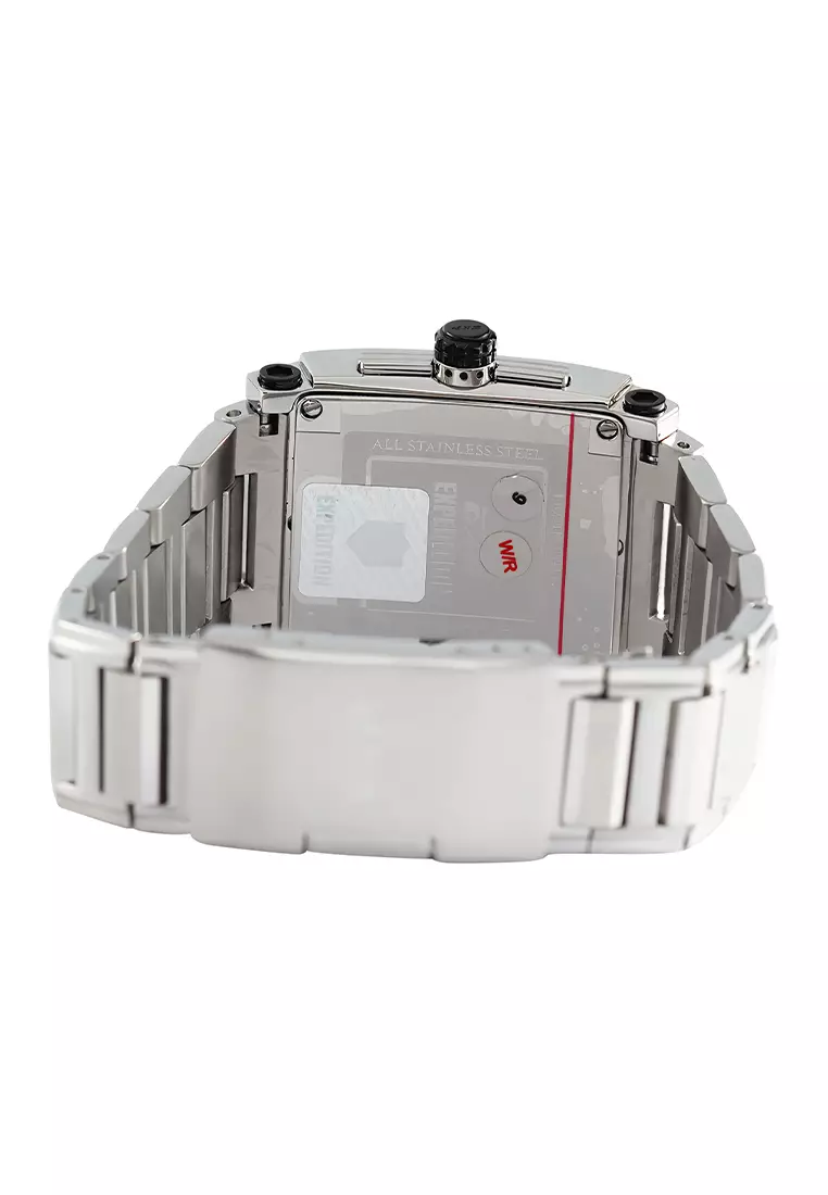 Expedition - Jam Tangan Wanita - Silver Black - Stainless Steel - 6731BFBTBBA