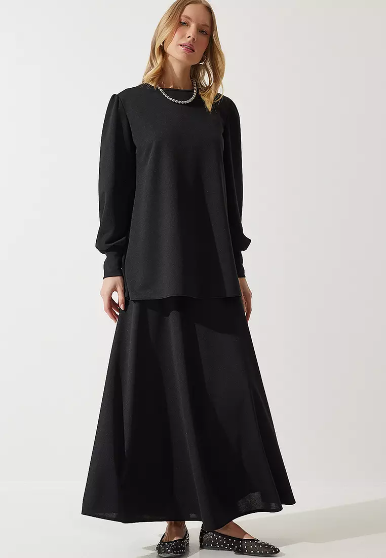 Knit Set with Tunic Skirt