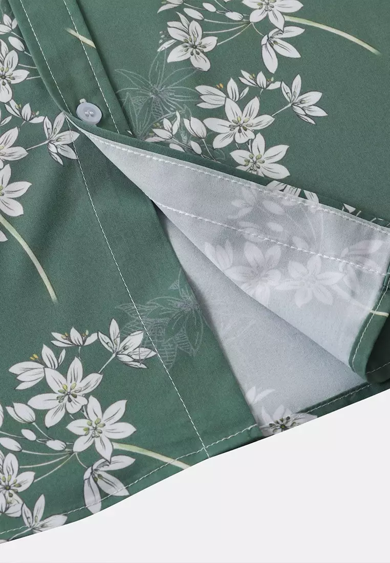 Hawaiian Print Short Sleeve Shirt YL-C305