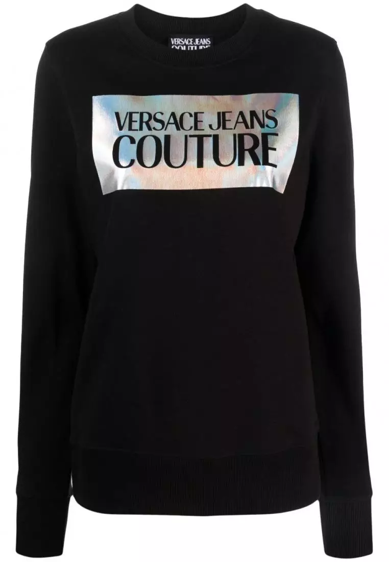 Versace jeans crew 2024 neck sweatshirt black