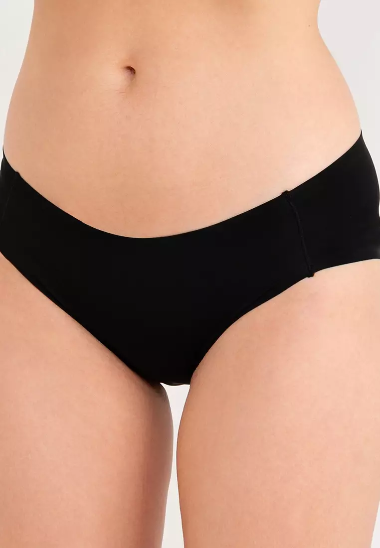 2-pack Seamless Hipster Briefs - Black #fabric#regular#waist